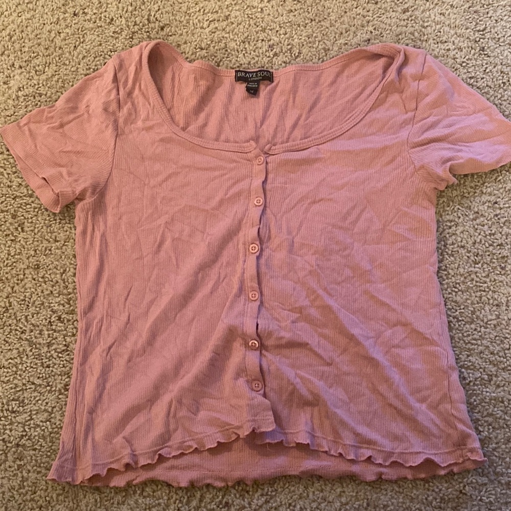 Pink Button Down Shirt